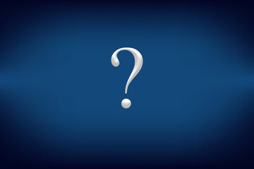 Question Mark on blue background, Thinking, Question Mark Icon