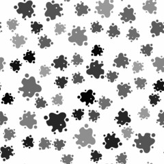 Black Paint spray icon isolated seamless pattern on white background. Vector