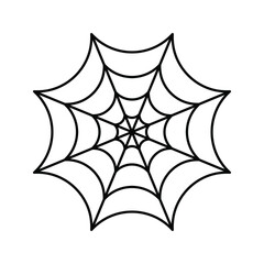Cobweb icon vector. spiderweb illustration sign. halloween symbol. spider logo.