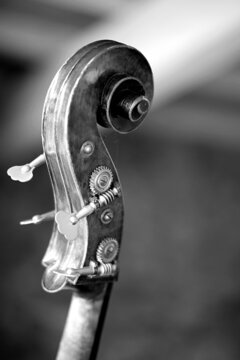 Manche de contrebasse - lutherie bois instrument de musique &agrave; corde