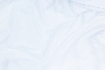 White cloth background abstract with soft waves,Closeup elegant crumpled of white silk fabric cloth background and texture. Luxury background design.