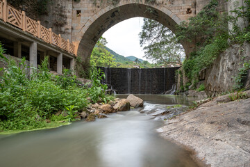 Rivers and bridges in mountain villages