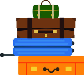 set of suitcases