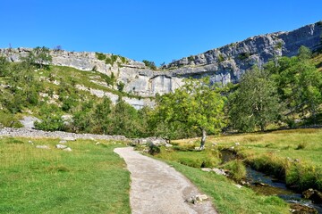 Malham Cove in the North Yorkshire Dales National Park, England