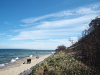 Coast of the Baltic Sea. Curonian Spit, sandy beach