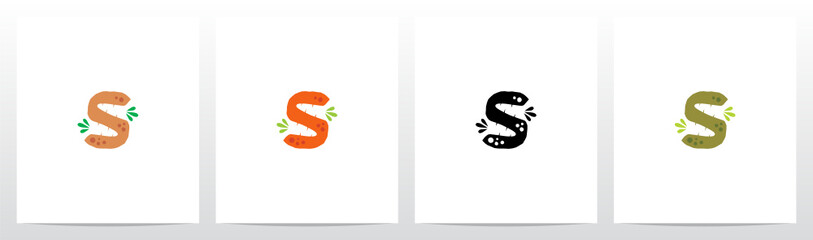 Obraz premium Carrot Burried On Letter Logo Design S