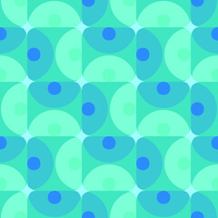 Modern blue pattern for textile design. Abstract background. Vector design element.