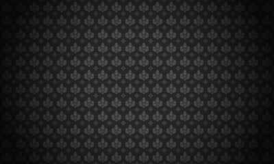 Thai pattern Black background vector illustration. Lai Thai element pattern.