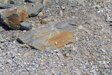 Alpine rocks closeup