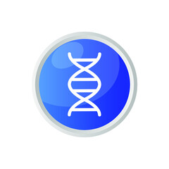 DNA strand button icon