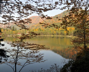 Obraz premium Artvin Borçka Karagöl in autumn