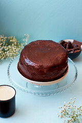 chocolate cake on a plate