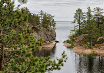 Ladoga skerries and the shores of Lake Ladoga