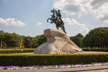 The symbol of St. Petersburg - the monument to Peter I