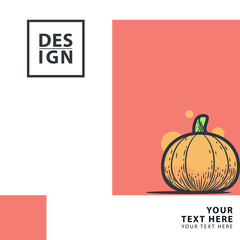 simple halloween social media background in pastel