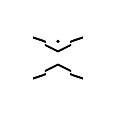 Robot line icon. Simple style artificial intelligence technology poster background symbol. Logo design element. T-shirt printing. Vector for sticker.