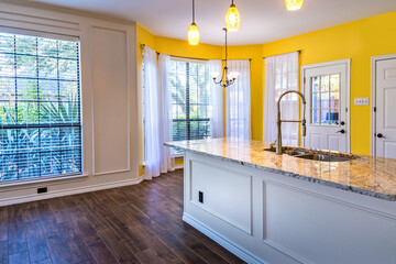 Modern kitchen in a Texas home with isle