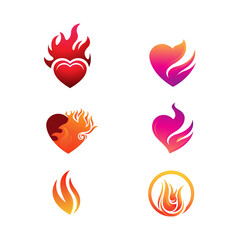 Fototapeta na wymiar Hot flame fire vector icon illustration
