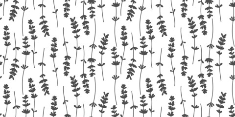 A pattern of vector plant elements of laurels, leaves, flowers, branches. Suitable for invitations, greeting cards, quotes, blogs, wedding frames, posters. Vector illustration