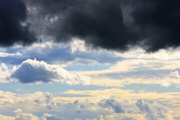 Wetter Wolken Hell dunkel