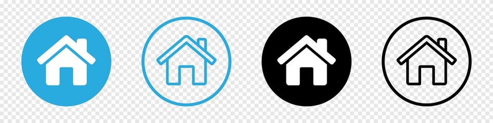 House icon set. Set of  house, Real estate symbols, vector illustration