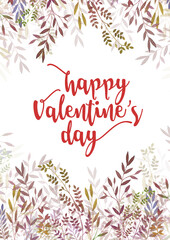 Obraz premium valentine's day card