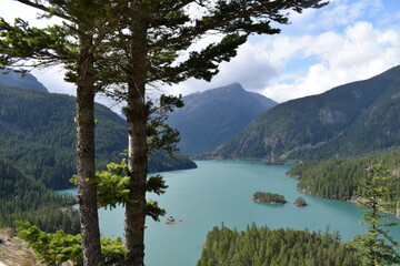 Naklejka premium Diablo Lake, Washington