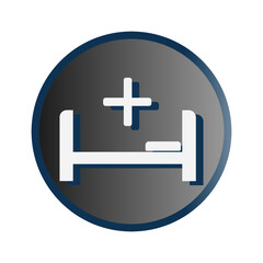 Medical facility icon. Vector drawing.