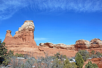 Fototapeta premium Arches National Park, Utah, in winter
