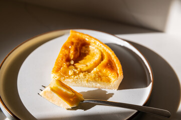 Slice of autumn Apple pie