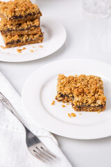 Date squares (or Matrimonial cake) a traditional Canadian baked dessert