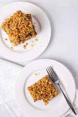Date squares (or Matrimonial cake) a traditional Canadian baked dessert from above