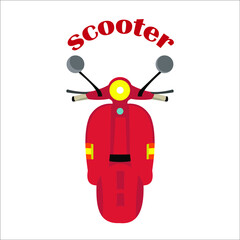 scooter logo mascot template