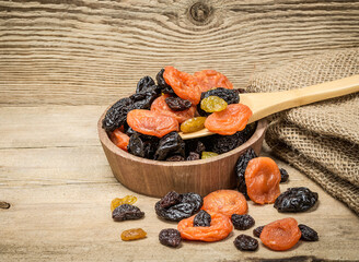 Still life with dried fruits