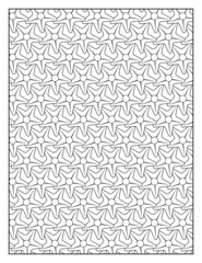 Geometric Pattern Coloring Pages for Coloring Book or Background | Black and White Pattern Pages