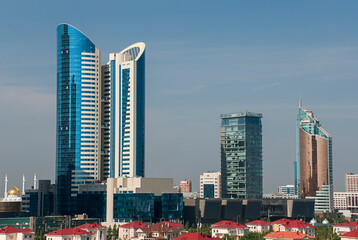 Nur-Sultan Cityscape ( former Astana, Tselinograd, Akmolinsk ) 
