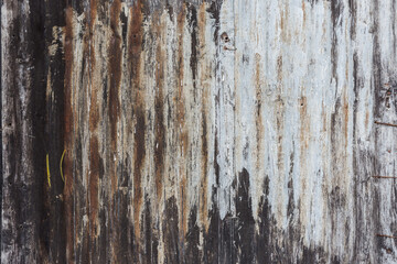 Corrugated roof sheets with rust and paint