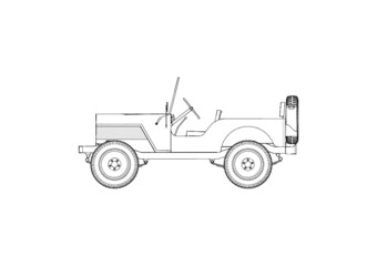 Classic 4x4 vehicle 