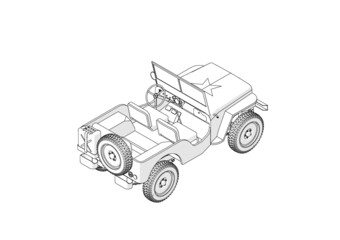 Classic 4x4 vehicle 