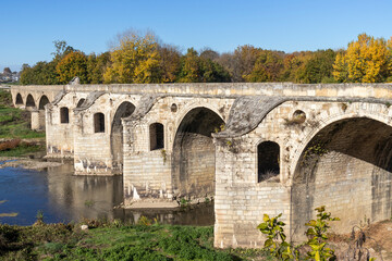 Nineteenth-century bridge over Yantra River in Byala, Bulgaria