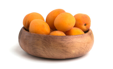 bowl with apricots on belrm background