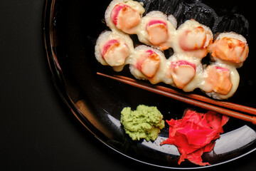 sushi on a plate