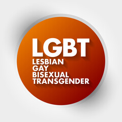 LGBT - lesbian, gay, bisexual, transgender acronym, concept background