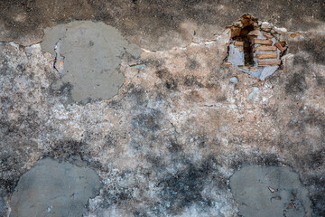 Dilapidated wall