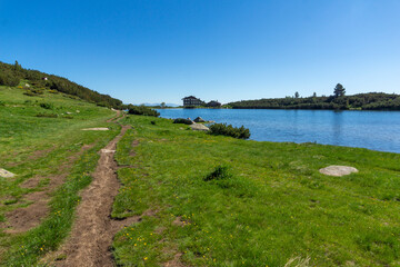 Amazing Summer Landscape of Bezbog Lake, Pirin Mountain, Bulgaria