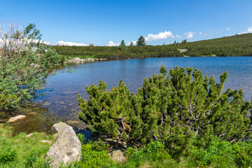 Amazing Summer Landscape of Bezbog Lake, Pirin Mountain, Bulgaria