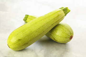 Two Young zucchini for cooking