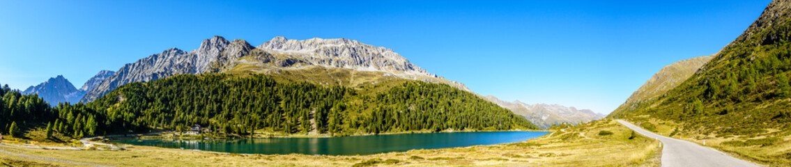 landscape at the Obersee in the Defreggental valley
