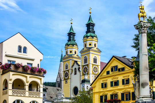 old town of Brixen in italy