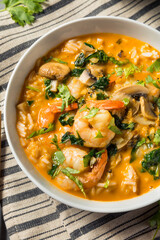 Homemade Spicy Coconut Shrimp Soup